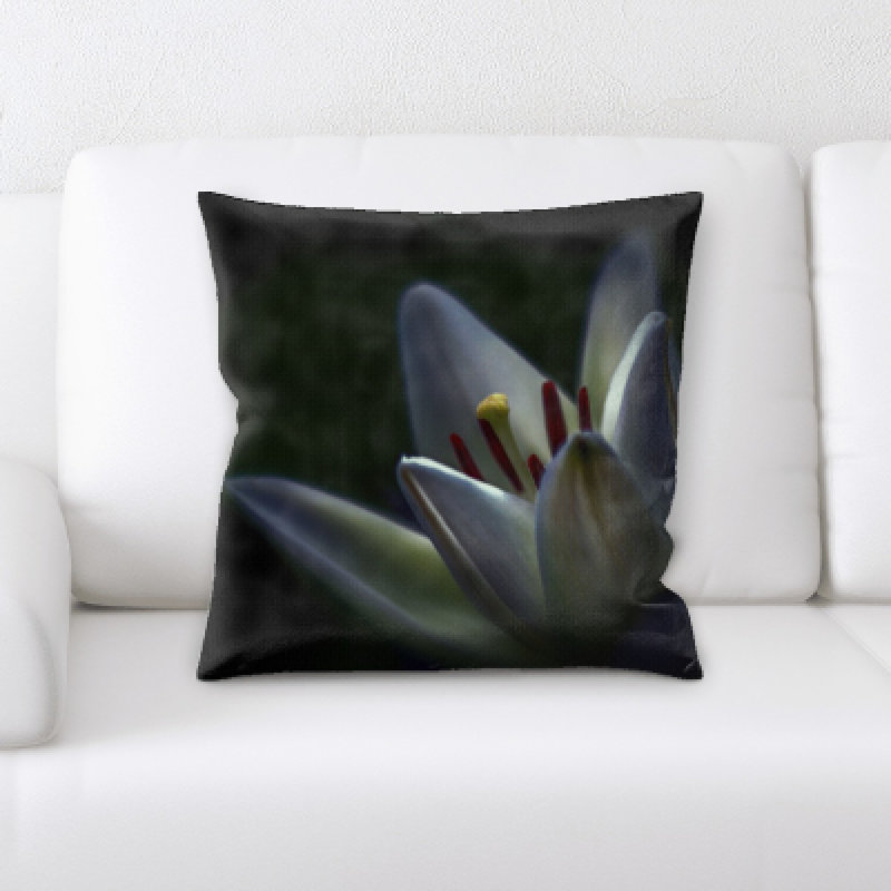 Coussin décoratif fleur à fond