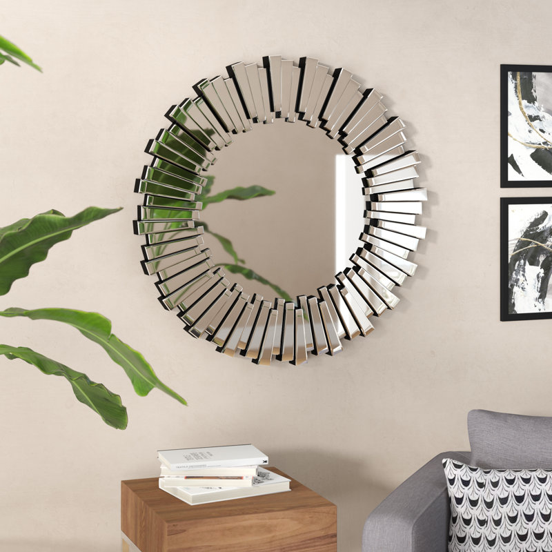 Miroir rond Wheless, H 39,5 po x l 39,5 po