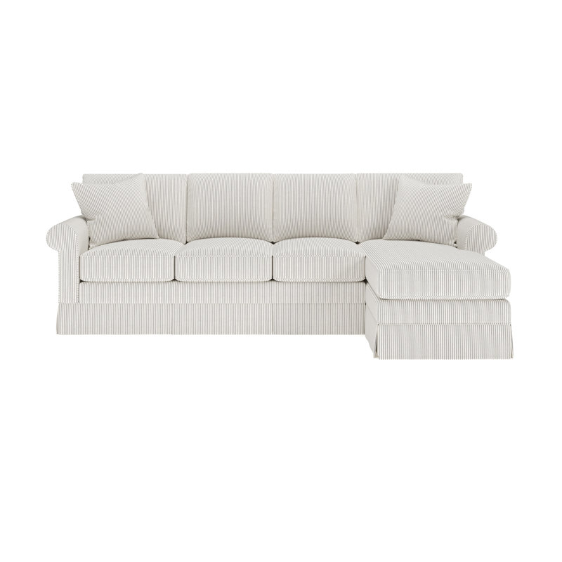 Friedman Upholstered Sectional with Chaise, Cruise Adrift, Right Hand Facing