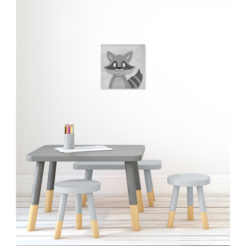 Impression sur papier Cheery Racoon, H 16 po x l 16 po x P 1,5 po, Canevas