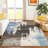 Machine Washable Indoor/Outdoor Chantille ACN2347 Abstract Rug-1064001020
