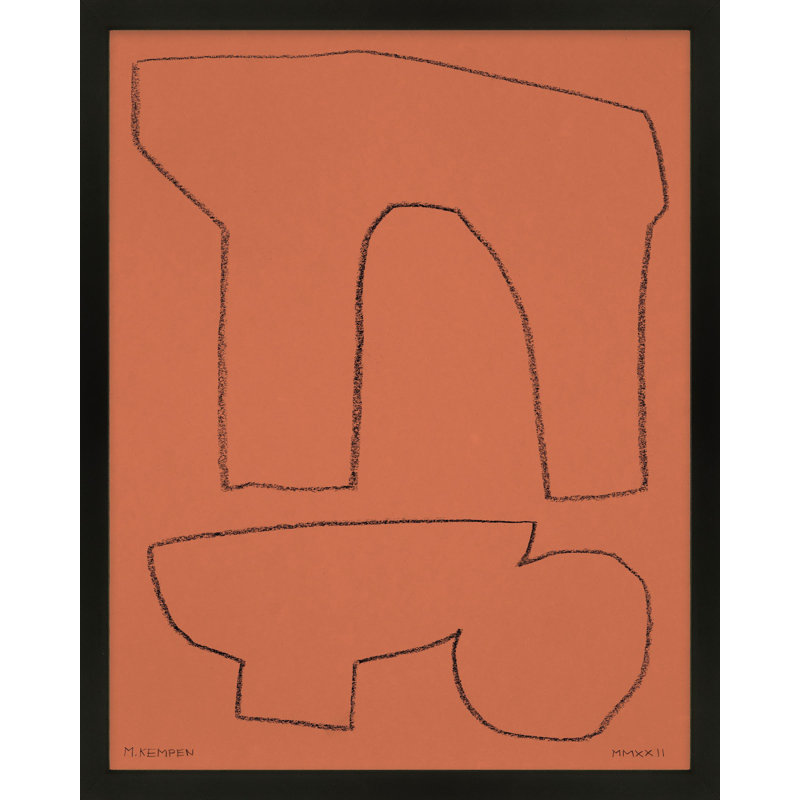 Earth 1 Painting by Michael Kempen, Black , 20" H x 16" W x 1.25" D