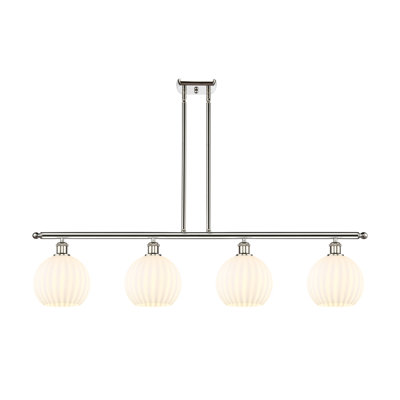 Luminaire suspendu pour îlot suspendu 4 lumières blanc vénitien Ballston