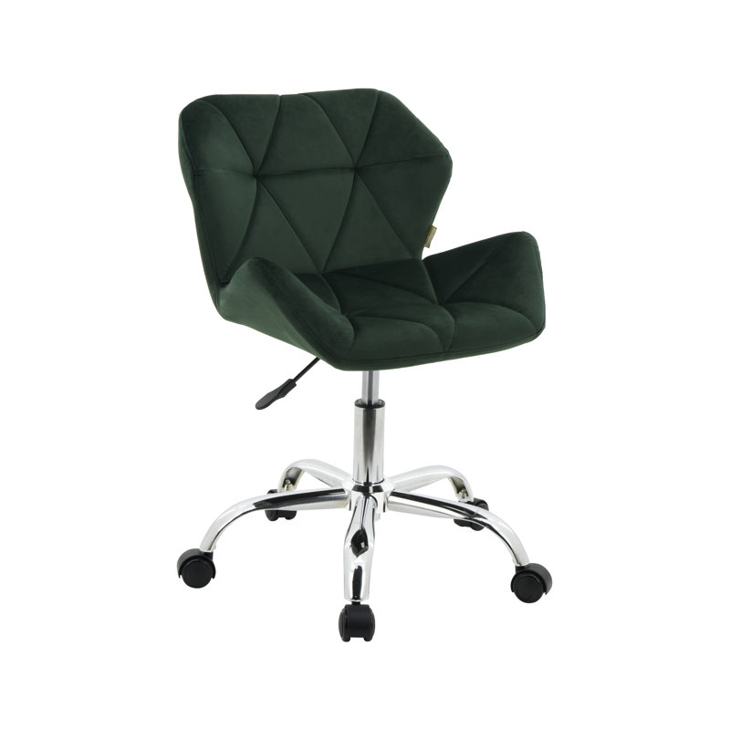 Velvet Executive Chair, Dark Green
