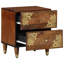 40cm W Solid Wood Bedside Table