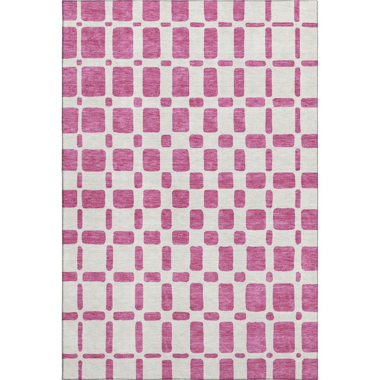 Premium Machine Washable Prisco Blush Rug