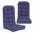 Outdoor Replacement Cushion Set  4.7" Thick High Back Seat / Back Cushions with Ties, Buckle (Set of 2)-2085944032