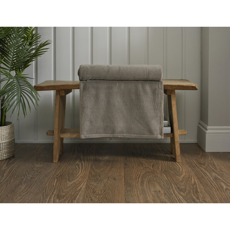 Snuggle Touch Supersoft Fleece Throw, Fawn