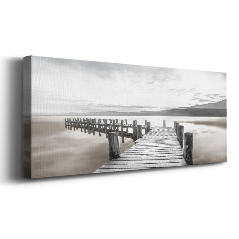 " Misty Morning Dock ", 20" H x 50" W x 1.5" D