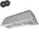 36" 350CFM Convertible Insert Range Hood in Stainless Steel with Carbon Filter
