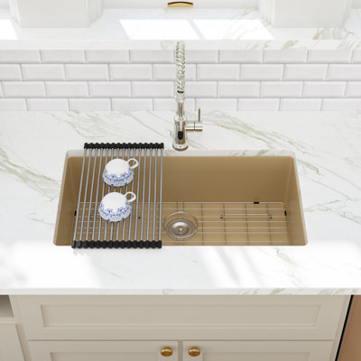 32'' L Undermount Single Bowl Stainless Steel Kitchen Sink