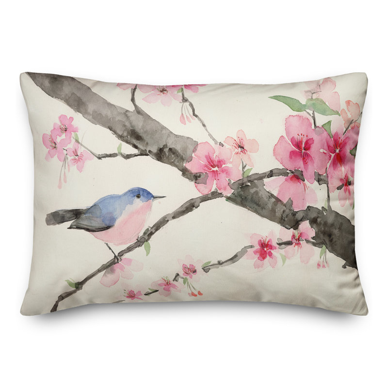  Kitson Cherry Blossom Branch Rectangular Pillow Cover & Insert