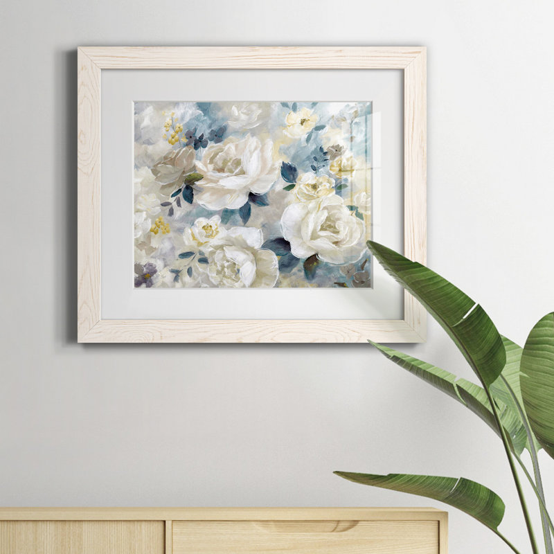 «Simple Bright and Bold» par J Paul, reproduction d'art sur papier encadrée, H 24 po x l 18 po x P 1,5 po, Blanc