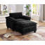 Chaise longue rembourrée avec repose-pieds et rangement-1324480603