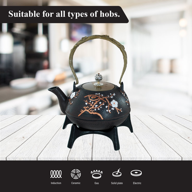 Buckingham Cast Iron Japanese Teapot Star Trivet Gift Box
