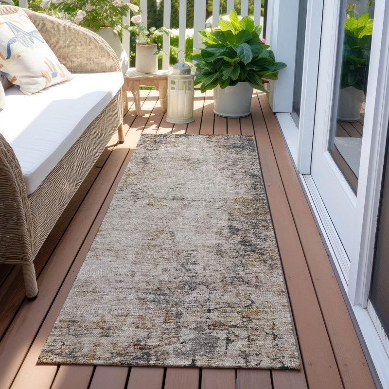 Tapis intérieur / extérieur lavable à la machine Segin ACN1179, Tapis de couloir 2 pi 3 po x 7 pi 6 po