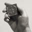 2" x 2" Metal Moon Blossom Decorative Tile Insert-71050119