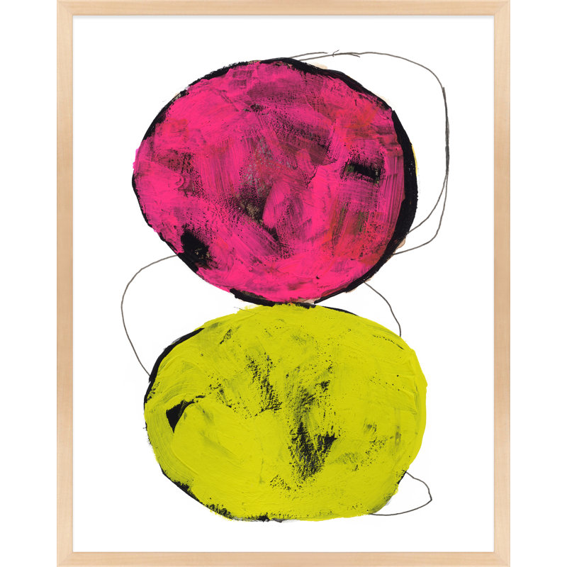 Rolling Stones 3 Print by Andrea Stokes, Maple Wood, 30" H x 24" W x 1.25" D