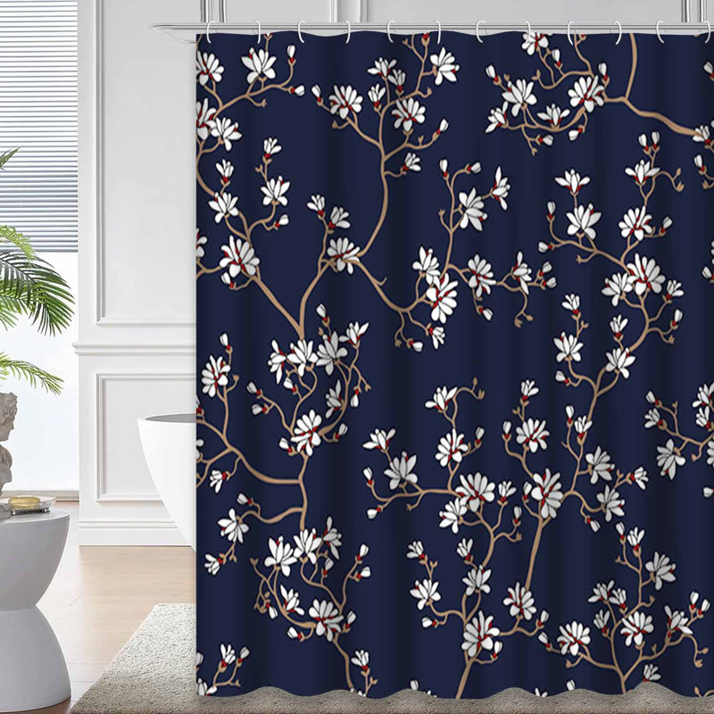 Rideau de douche Small Stock Flowers, L 72 po x l 72 po