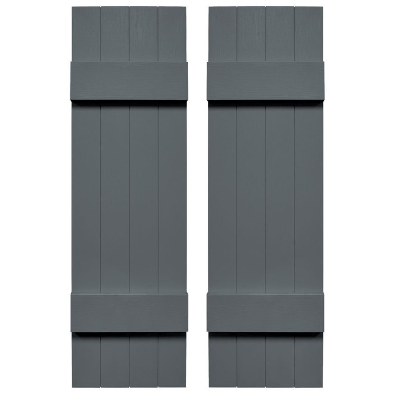Builders Edge, volets à planches jointes (2 lattes) TailorMade, volets Board-n-Batten, comprend des pointes d'installation MaSChing (par paire)