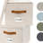 Modern File Organizer Box Set of 2 - Collapsible Linen Filing Cabinets, Fits Documents & Hanging File Folders , Portable Easy Slide File Crates with Lid