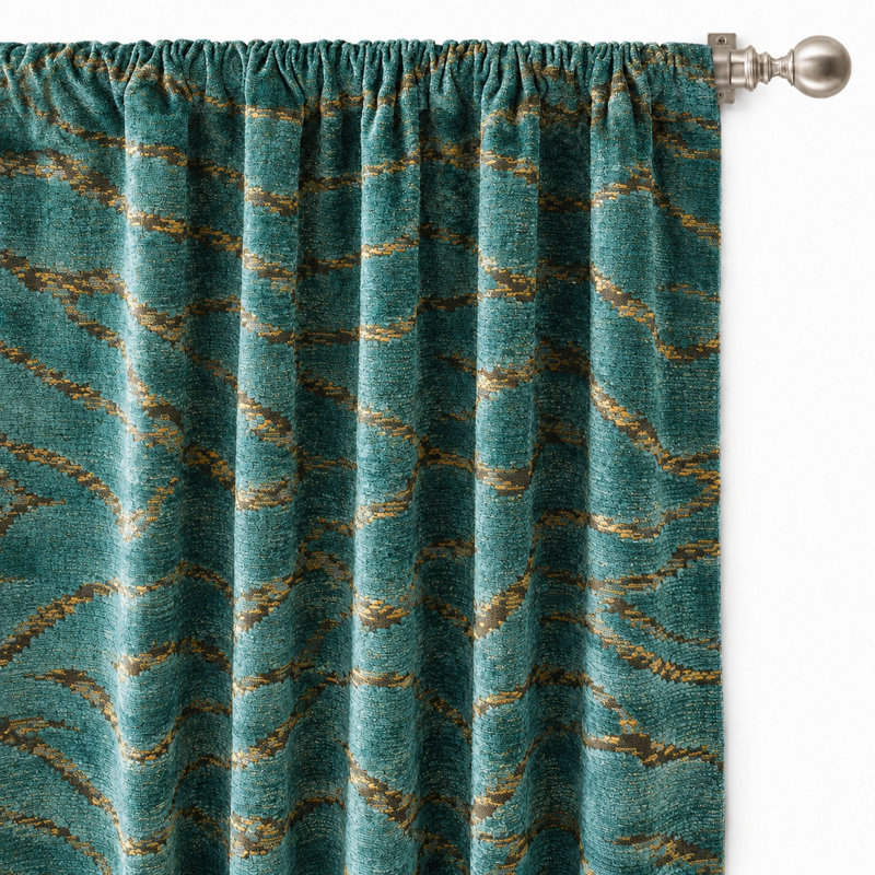 Animal Print Velvet | Empress Fabric, Cerulean