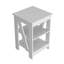 Table d'appoint Rossville, salon, blanc-1863195432