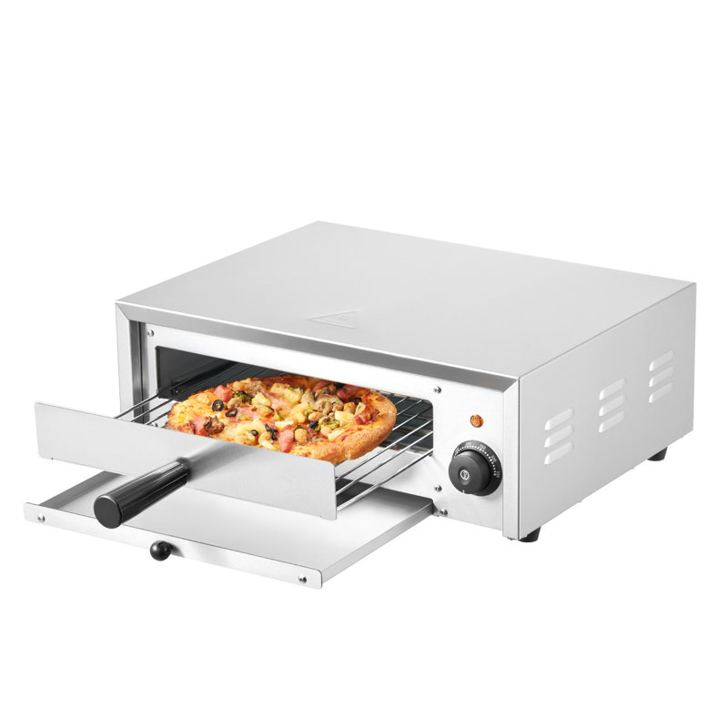 Four électrique à pizza de 12 po avec four à température réglable et plateau amovible
