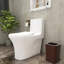 Toilette allongée 1 pièce à double chasse 1,1 / 1,6 GPP avec siège blanc incluse