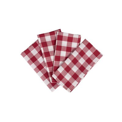 Aafreen Polyester Checkered Square Napkin