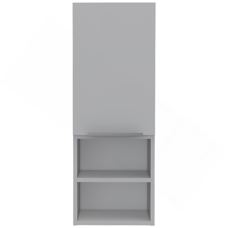 Kingston Rectangle 2-Shelf Medicine Cabinet  White, White