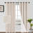 Dawain Linen Solid Textured 100% Blackout Window Drapes for Bedroom Thermal Grommet Full Lighting Blocking for Living Room Curtains 2 Panels-1081501570-1081501564