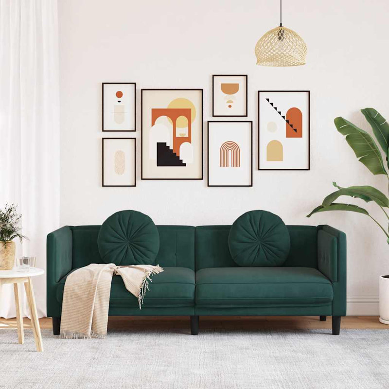 Canapé Muk Designs, Vert, H 27,6 po x l 76,2 po x P 30,3 po