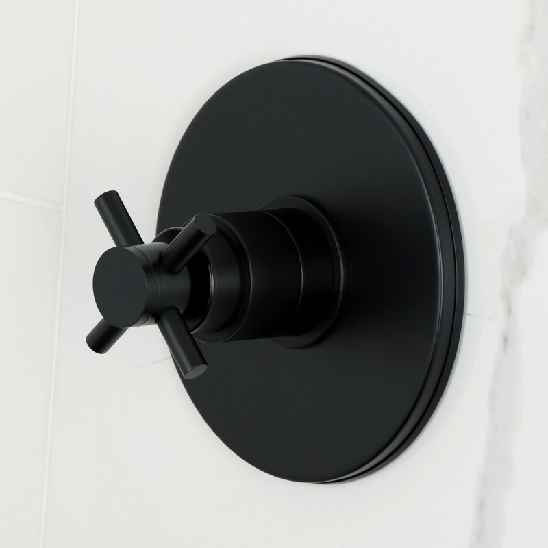 Kingston Brass Concord Single-Handle Pressure Balanced Tub Faucet, Matte Black