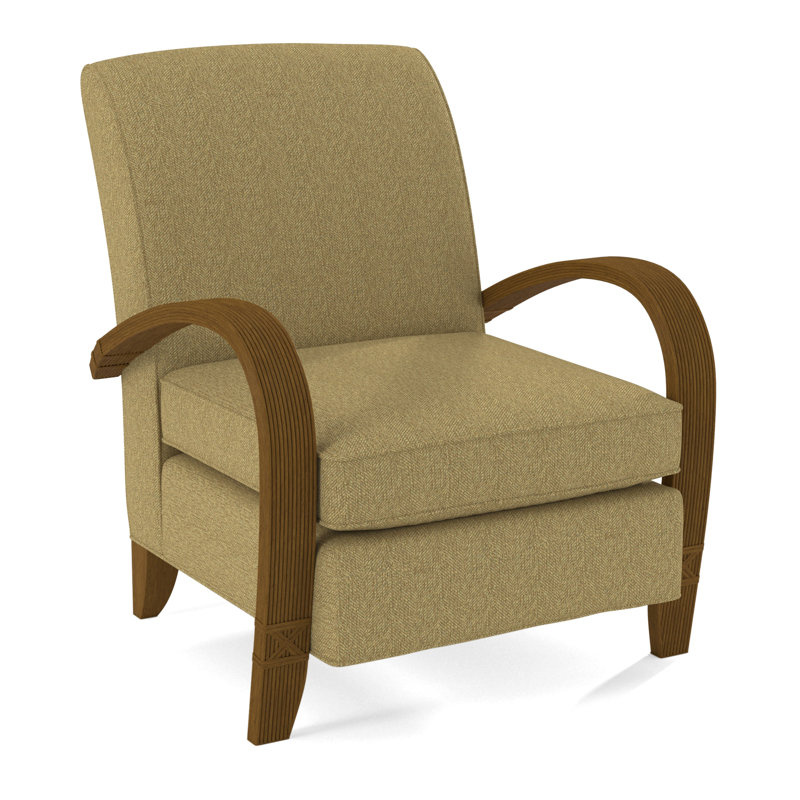 Vero Armchair, Havana, Beige Performance Fabric; 0851-73