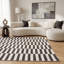 Loft Modern Striped Living Room Area Rug and Runner Soft Pile-124621642-124621656