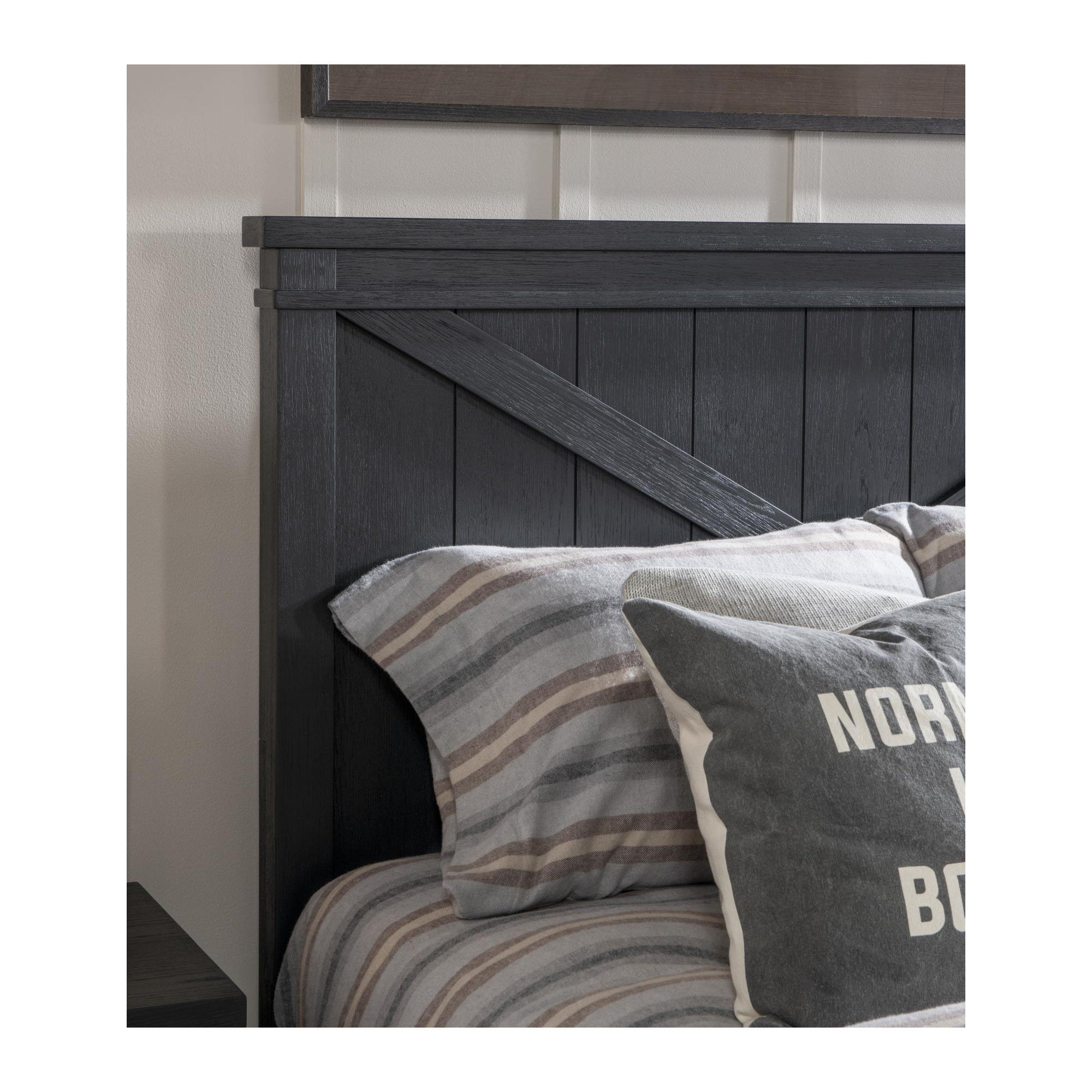 COMPLETE PANEL BED 33, Black, Twin