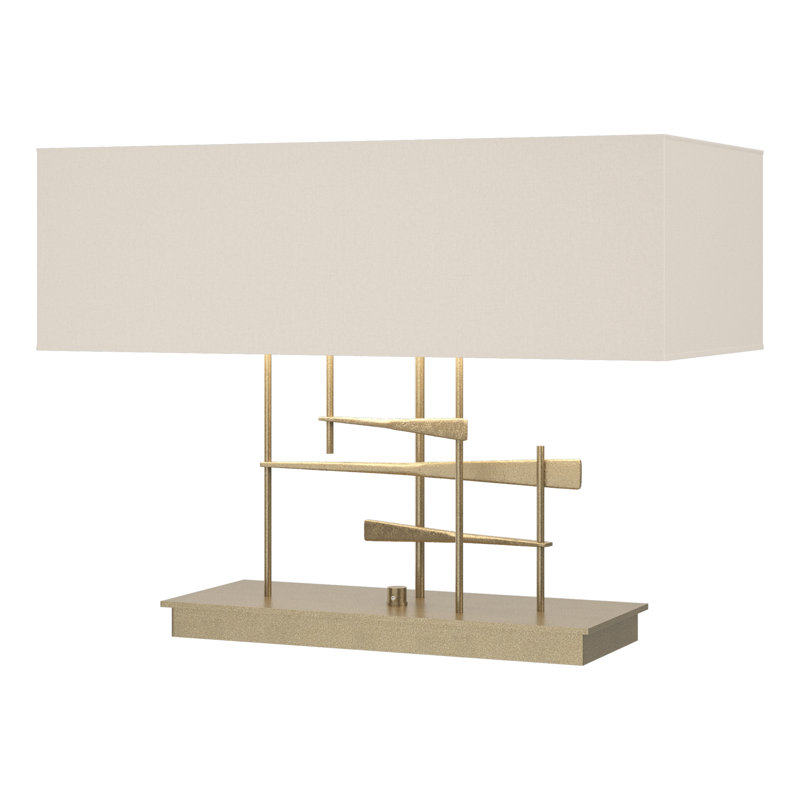Cavaletti 15.3" Table Lamp, Flax, Soft Gold