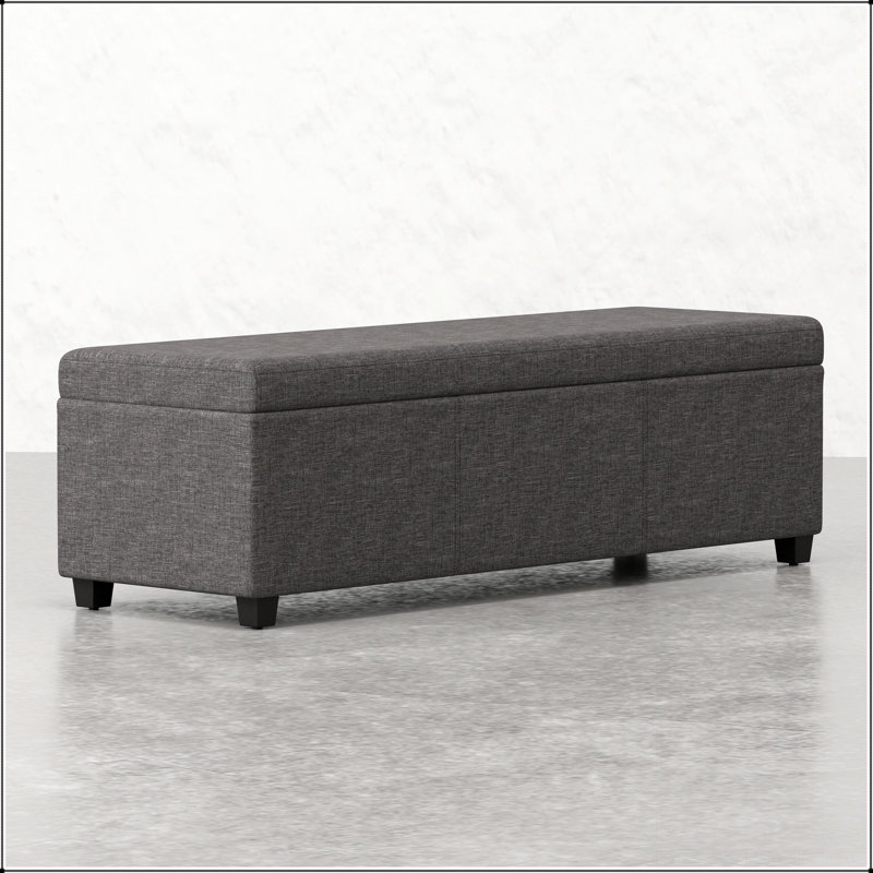 Très grand banc de rangement avec repose-pieds Lincoln