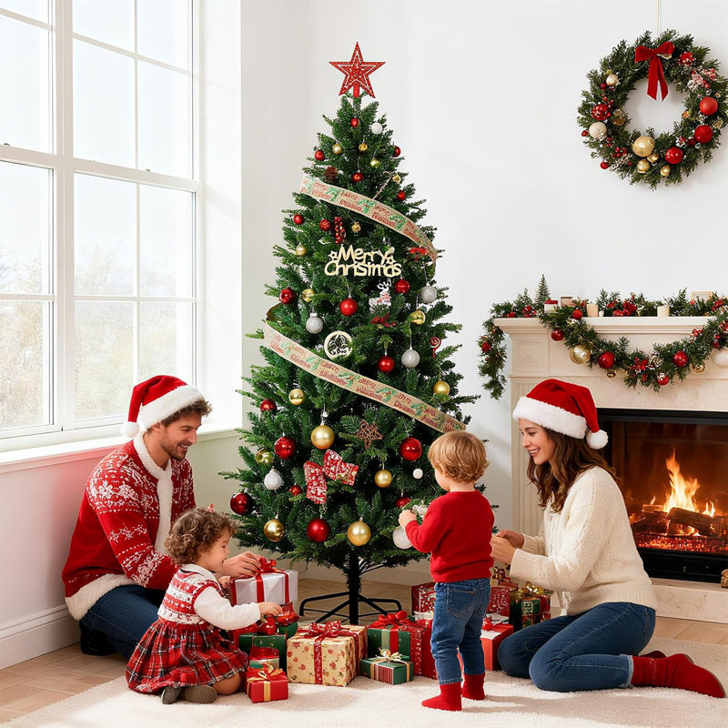 180cm H Lighted Artificial Christmas Tree