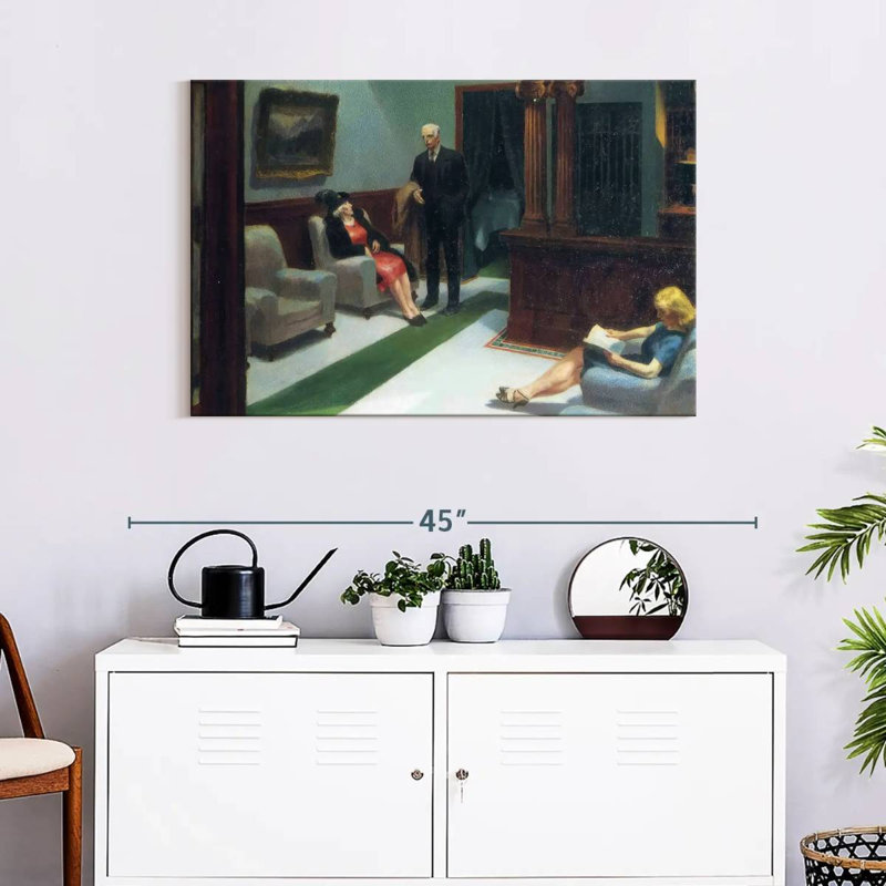 Hall de l'hôtel Leisha, H 24 po x l 36 po