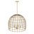 Robbie 4-light 19.69 inch Oversize Rattan Boho Dimmable Adjustable Pendant Light Chandelier