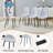 5-Piece Dining Table Set With Rectangular Table And 4 Chairs-1414229648