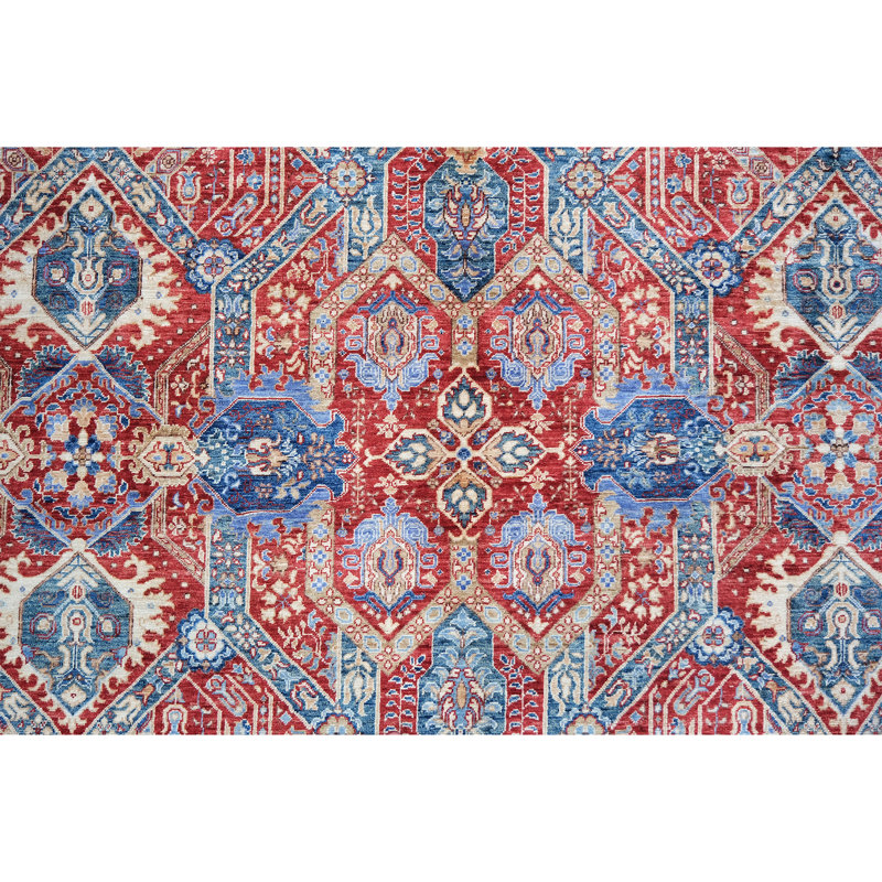 Tapis rouge noué à la main de haute qualité