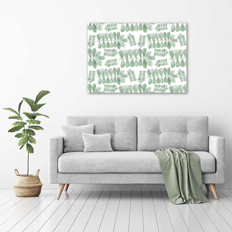Green Leaves - Wrapped Canvas Print