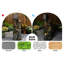 Fontaine cascade à 4 niveaux avec lumières, 39,76 po, pour jardin extérieur, patio, terrasse