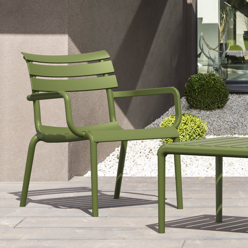 Ruta Paris Outdoor Club Chair, Olive Green