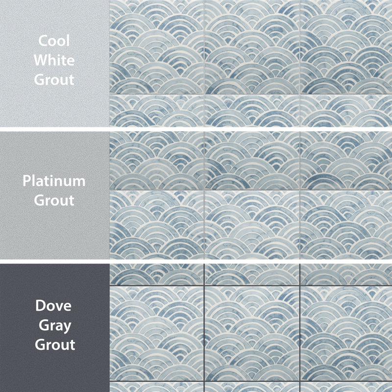 Berta 7-7/8 In. X 7-7/8 In. Ceramic Wall Tile, Escalas