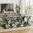 39" Farmhouse Console Table, 4-Tier Storage, Semi-Circle Metal Frame-1354171536