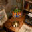 17''H Tiffany Style Table Lamp, Resin Base And Stained Glass Table Lamp With Dragonfly Pattern